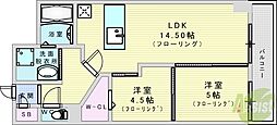 COCOMARINI 2LDKの間取図画像