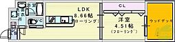 ガレリア加島 1LDKの間取図画像