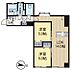 間取り：【間取り図】2LDKタイプのお部屋です♪