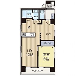 エスペランサ新羽 1LDKの間取図画像