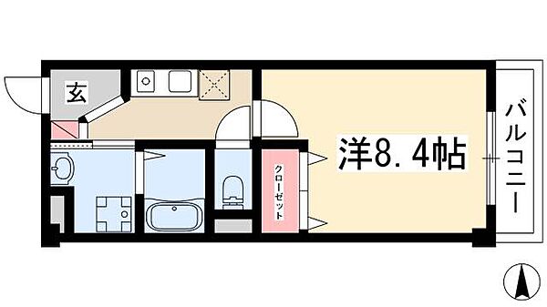 セントラルハイツ名古屋 ｜愛知県名古屋市瑞穂区御劔町2丁目(賃貸マンション1K・4階・28.56㎡)の写真 その2