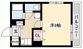 WEST  ｜ 愛知県名古屋市天白区植田西1丁目202（賃貸マンション1K・4階・23.80㎡） その2