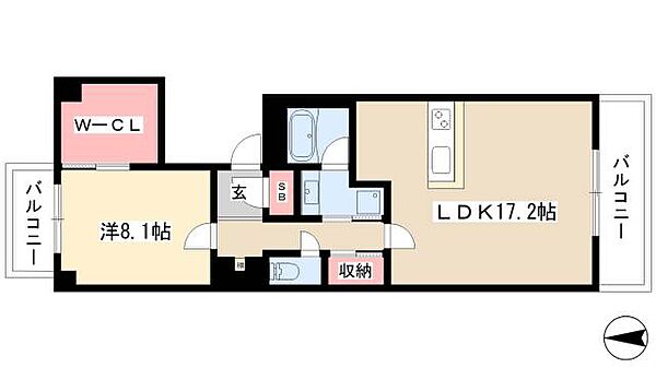 プライムメゾン東桜 ｜愛知県名古屋市東区東桜2丁目(賃貸マンション1LDK・3階・67.21㎡)の写真 その2