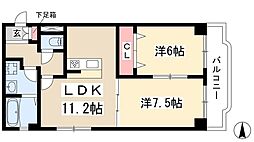 光陽ビル 2LDKの間取図画像