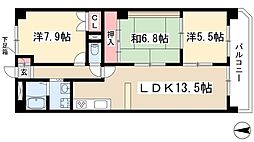 アプローズ 8階3LDKの間取り