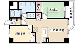 滝子アネックス 2LDKの間取図画像