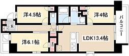 GRANPASEO丸の内 3LDKの間取図画像