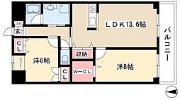 MYM千代田 2LDKの間取図画像