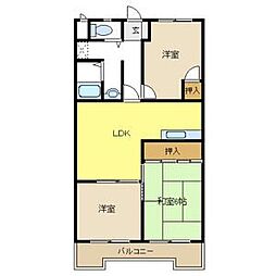ドミール小出 3LDKの間取図画像