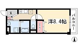 セントラルハイツ名古屋 1Kの間取図画像