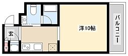 フルハウス 1Kの間取図画像
