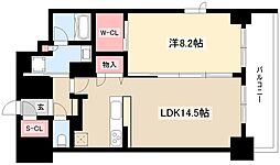 GRANDESPOIR車道 1LDKの間取図画像
