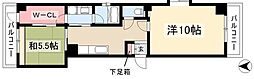 メゾン・ルヴール 2Kの間取図画像