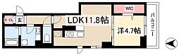 セシリアージュX 1LDKの間取図画像