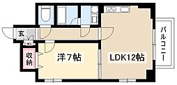WHOUSE 1LDKの間取図画像