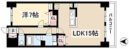 Herencia千代田 1LDKの間取図画像