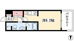 グラン・アベニュー西大須 ワンルームの間取図画像