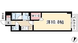 ランドハウスグランドウエスト 1Kの間取図画像