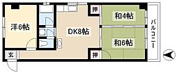 富善ビル 3DKの間取図画像