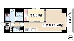 S-FORT熱田花町 1LDKの間取図画像