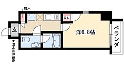 エルザビル名古屋駅前 1Kの間取図画像
