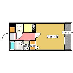 パークステイ八事 1Kの間取図画像