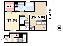 セジュール桐林 1LDKの間取図画像