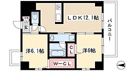 エスペランサ泉 2LDKの間取図画像