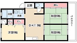 ニューサンハイツI 2階