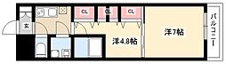 S-RESIDENCE神沢afford 2Kの間取図画像