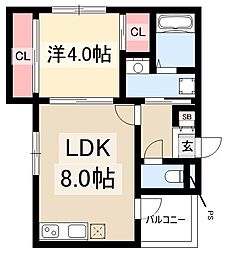 ハーモニーテラス植田西III 1階/-