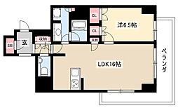 ラア・ケア覚王山 1LDKの間取図画像