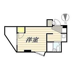 プレアール名古屋原 ワンルームの間取図画像