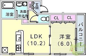 KARIN和田岬  ｜ 兵庫県神戸市兵庫区笠松通7丁目（賃貸アパート1LDK・2階・36.63㎡） その2