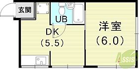 石井荘  ｜ 兵庫県神戸市兵庫区石井町6丁目（賃貸アパート1DK・2階・25.00㎡） その2