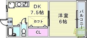 ベルピエス  ｜ 兵庫県神戸市長田区東尻池町4丁目（賃貸アパート1DK・2階・27.27㎡） その2