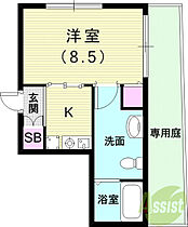 アイリス和田崎  ｜ 兵庫県神戸市兵庫区和田崎町3丁目（賃貸アパート1K・1階・26.54㎡） その2