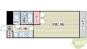 ブランシュ・ド・離宮  ｜ 兵庫県神戸市須磨区桜木町2丁目（賃貸マンション1K・1階・23.00㎡） その2