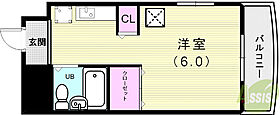 メゾンUQ  ｜ 兵庫県神戸市西区大津和2丁目（賃貸マンション1R・2階・18.11㎡） その2