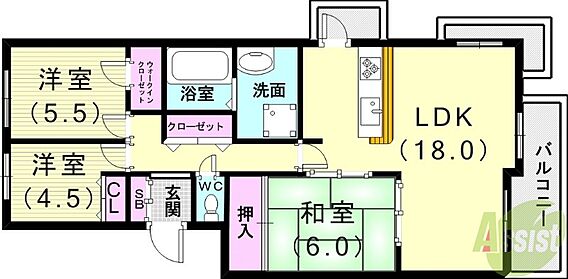 ハイマート舞子坂_間取り_0