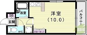 リバーサイド岡田  ｜ 兵庫県神戸市西区池上4丁目（賃貸マンション1R・2階・25.20㎡） その2