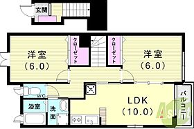 ベルデ・ビエントII番館  ｜ 兵庫県神戸市西区今寺17-2（賃貸アパート2LDK・2階・57.22㎡） その2