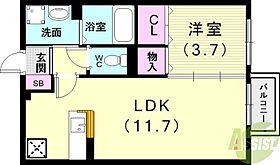 プティ・リヴィエール  ｜ 兵庫県神戸市長田区平和台町3丁目（賃貸アパート1LDK・2階・36.95㎡） その2