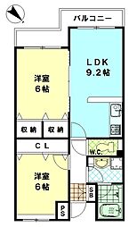 シャンブルコンフォール 2階
