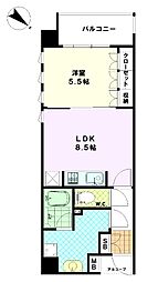 日神デュオステージときわ台 1LDKの間取図画像