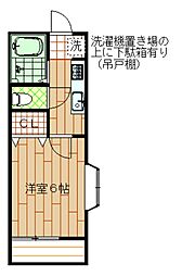 ラ・レジデンスプレリュード 1Kの間取図画像