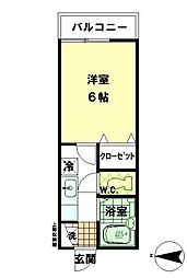 メゾンブランシュ春日町 1Kの間取図画像