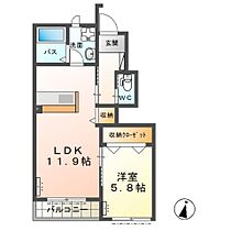 メゾン　ハピネス  ｜ 茨城県神栖市日川（賃貸アパート1LDK・1階・44.08㎡） その2