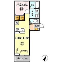 ソラーナ.Ｋ 303 ｜ 茨城県神栖市知手中央6丁目（賃貸アパート1LDK・3階・37.65㎡） その2