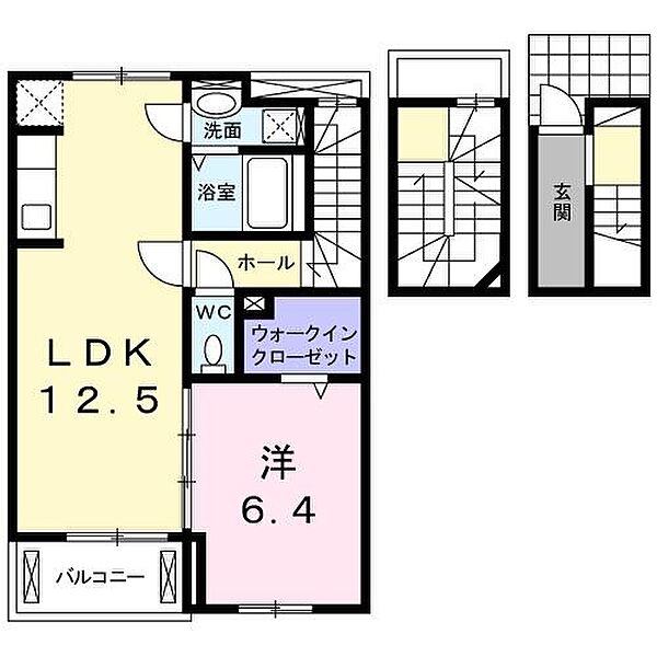 ピボットI ｜茨城県神栖市平泉東1丁目(賃貸アパート1LDK・3階・54.16㎡)の写真 その2